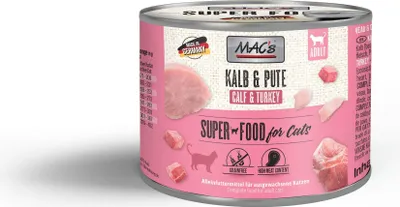 Produktbild von MAC's CAT - Dose 6x200g  |  Kalb & Pute