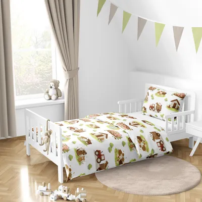 Produktbild von Babybettwäsche Little Farm - 100x135 + 40x60 cm - Bauernhof - Geschenkidee