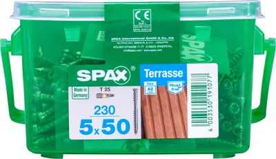 Produktbild von Spax Terrassenschrauben 5.0 x 50 mm TX 25 Zylinderkopf - 230 Stk.