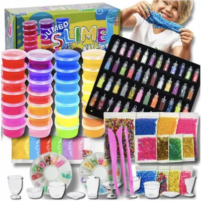 Produktbild von Slime-Herstellungsset XXL 121in1 Slime Verschiedene Farben
