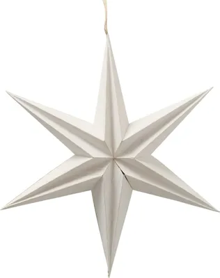 Produktbild von Boltze Gruppe Kassia Dekoanhänger Stern weiss 40 cm