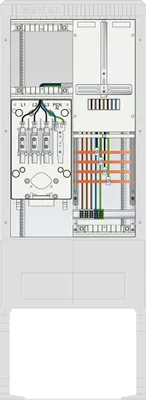 Produktbild von ABN Zähleranschlusssäule 1 ZP,Leerpl,, 4pol HLAK 25qmm, Hausanschlußkasten SZ175ZL1402