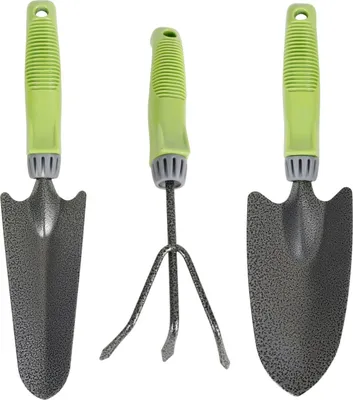 Image de Outils de jardinage 3 pièces Petit outillage Truelle Pelle Cultivateur Griffe Outils de jardinage