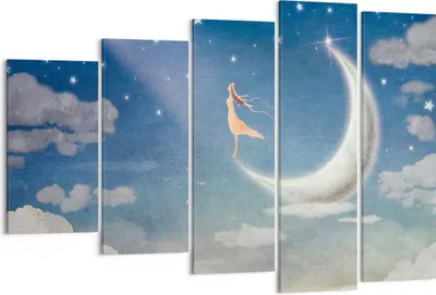 Produktbild von Bild auf Leinwand - Leinwandbild - himmel stern - 150x100cm - Wand Bild - Wanddeko - Wandbilder - Leinwanddruck - Bilder - Kunstdruck - Wanddekoration - Leinwand bilder - Wandkunst - EG150x100-3778