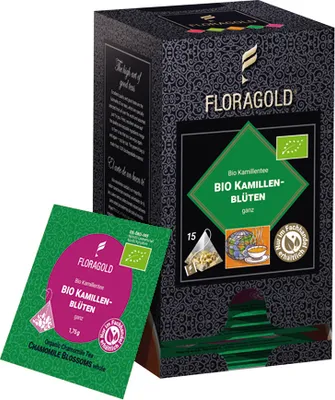 Produktbild von Kamillenblüten Tee 15 Pyramidenbeutel