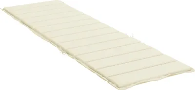 Zdjęcie produktu dla vidaXL Pokrowiec na leżak kremowy 200x70x3 cm Tkanina Oxford
