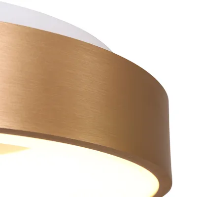 Produktbild von Steinhauer Deckenleuchte Ringlede 1-flammig Gold 30x30cm