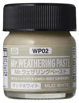 Produktbild von Mr Hobby - Gunze WP-02 - Weathering Paste Mud White - Neu
