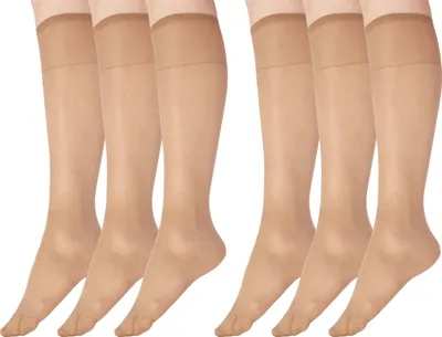 Produktbild von Giulia Kniestruempfe Feinkniestruempfe Socken Marea 20 Den (6er Set) Caramel