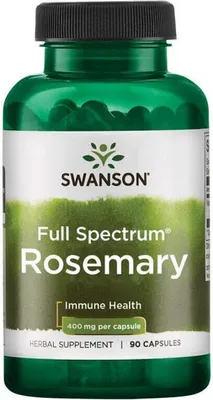 Obrázek produktu pro Rozmarýn 400 mg 90 kapslí Swanson Health Products