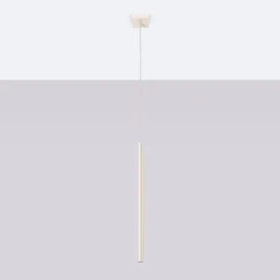 Zdjęcie produktu dla Lampa wisząca PASTELO beżowa 1xG9x8W metal wym:114x8x8cm IP20 Sollux Lighting
