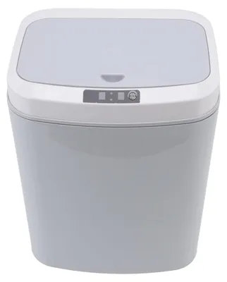 Automatischer Mülleimer mit Sensor, 16 L, rechteckig, grau