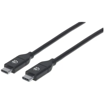 Produktbild von MANHATTAN USB 2.0 Kabel 480Mbit/s C-Stecker auf C-Stecker 2m