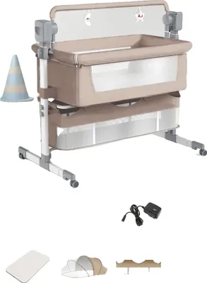 Produktbild von Babybett, Fernbedienung, Bluetooth-Konnektivität, BJJ-601-BEIGE