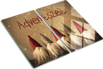 Obrázok produktu pre Sklenená ochranná doska – Kryt varnej dosky – Kryt na indukčnú dosku – 2x30x52 cm – Rýchle čistenie – Tvrdené sklo – Adventszeit