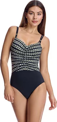 Imagen del producto de Traje de baño de corte en V con copas, modelo W250276, para mujer