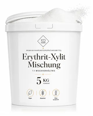 Produktbild von 100years - Erythrit-Xylit-Mischung 5kg
