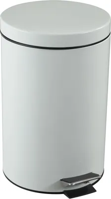 Obrázek produktu pro Cep 2905760021 Pedálový odpadkový koš - nerezová ocel, kulatý Ø 250 mm, 14 l, bílý