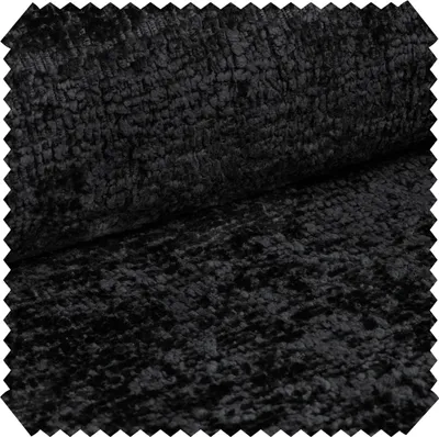 Produktbild von novely® TRENTO - Hochwertiger Möbelstoff - Schwer Entzündbarer Polsterstoff - Pflegeleichte Meterware 1lfm - Farbe: 01 Schwarz