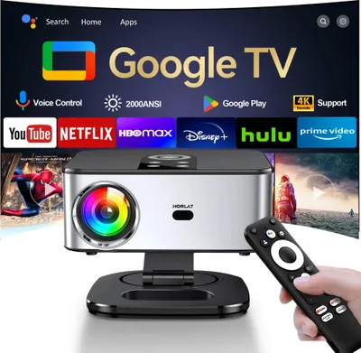 Produktbild von Smart Beamer - T03MAX - Full HD 1080p - 2000 ANSI Lumen - WiFi 6 & Bluetooth - 3D- und 4K-Unterstützung - Automatische Trapezkorrektur - Bildgröße 127–762 cm
