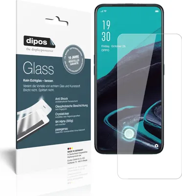 Obrázek produktu pro 2x ochranná fólie pro Oppo Reno2 Z - Anti-Shock 9H Film dipos Glass Plastic Glass
