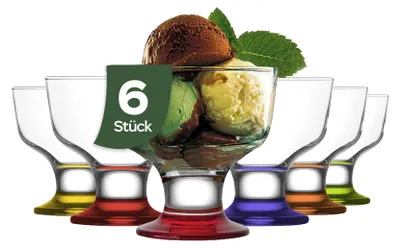 Produktbild von LAV Destina Rainbow Eis- und Dessertschalen – 285 ml (9 3/4 oz), 6er Set