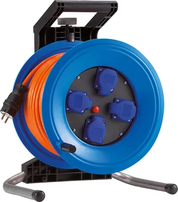 Produktbild von Hedi Kabeltrommel 50 m Professional Plus 320 H07BQ-F 3G2,5 4 Einzel-Steckdosen