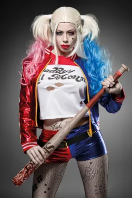 Produktbild von Freaky Suicide Harley / Verrückter Fan Kostüm Set Größe S = 36