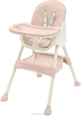 A baby high chair is shown against a white background.