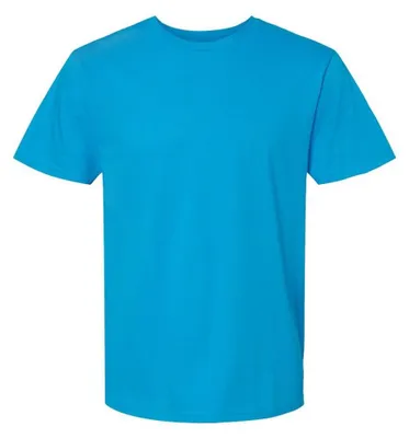 Productafbeelding van Gildan - "Softstyle" T-shirt, medium kwaliteit, uni, voor heren/dames, model LT515 (3XL) (Saffierblauw)