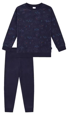 Productafbeelding van Schiesser jongenspyjama set, pyjama van badstof - maten 92 tot 140