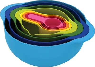 Produktbild von 8-tlg. Schüssel Set Speisenzubereitung Rührschüsseln Messbecher NEST DUO Joseph Joseph®
