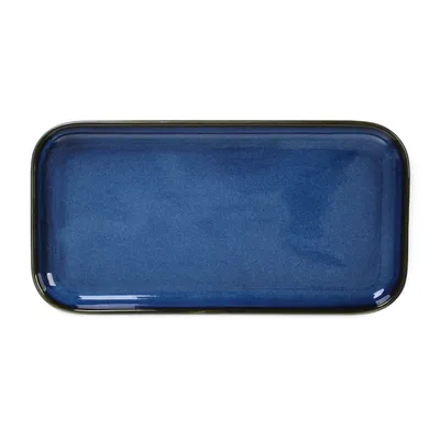 Zdjęcie produktu dla HOMLA OKINAWA Servierplatte navy blau 13x25 cm