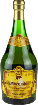 Immagine prodotto di Mazurski Dwojniak Med (mezzo litro) 0,75L | Miele, vino, idromele, vino, miele, idromele | 750 ml | 15% alcol | Miody Nidzica | idea regalo | 18+