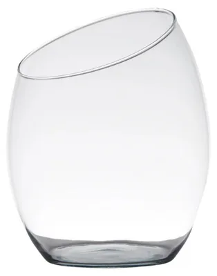 Produktbild von Dekoglas, Vase INNIS mit schrägem Rand H. 25cm transparent Glas Hakbijl