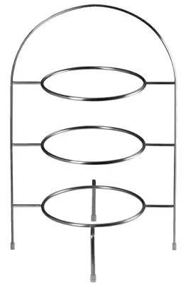 Produktbild von ASA Selection à table Etagere Gestell 3-stufig für Teller Ø 21 cm, ohne Teller, Edelstahl, H 36.5 cm, 99201950