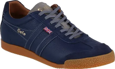 Produktbild von Gola Harrier CMB701DE Herren Halbschuhe aus Naturleder, Marineblau, Ganzjährig