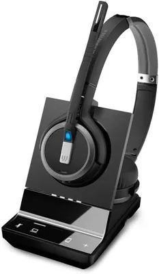 Productafbeelding van EPOS | IMPACT SDW 5063 - EU, Draadloos, 20 - 20000 Hz, Kantoor / callcenter, 136 g, Headset met microfoon, Zwart, Zilver