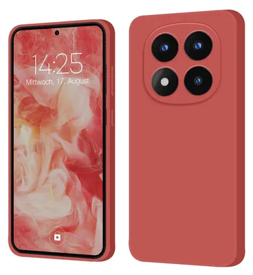 Produktbild von Hülle für Xiaomi Redmi Note 14 Pro+ 5G Case Cover Bumper Smartphone Softgrip Schutzhülle Farbe: Rot