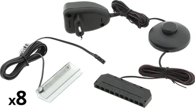 Obrázok produktu pre LED osvetlenie na 8 políc biele