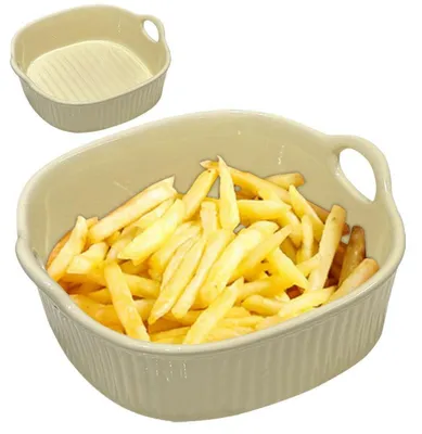 Image de Plat à gratin en céramique, carré, 18,5 x 17 x 6 cm, jaune, capacité de 650 ml