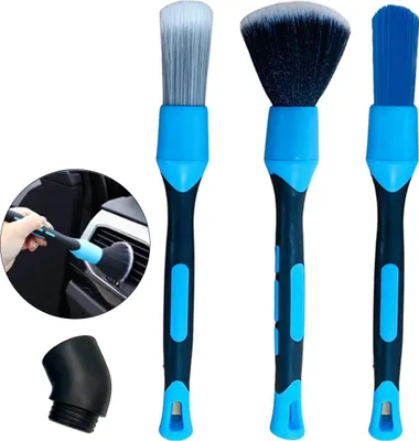 Produktbild von Auto Detailbürsten Set – Reifen, Lüftung & Innenraum, Ergonomisch, Einfach zu Reinigen