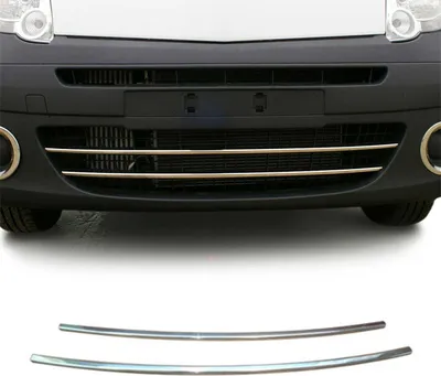 Zdjęcie produktu dla Listwy osłony chłodnicy Listwy osłony chłodnicy do Renault Kangoo 2008-2020 chrom srebrny 2x