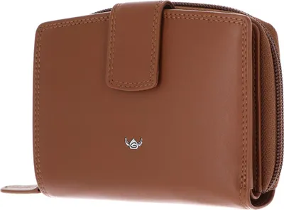 Produktbild von Golden Head Leder Geldbörse Polo RFID Protect Kombischeintasche mit Riegel 1438 Cognac braun