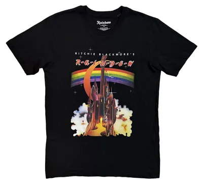 Immagine prodotto di Rainbow - T-shirt unisex uomo/donna, arcobaleno RO15787 (XL) (nero)