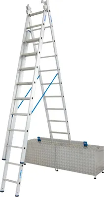 Produktbild von Krause Aluminium-Mehrzweckleiter STABILO mit Treppenfunktion 7,65 m