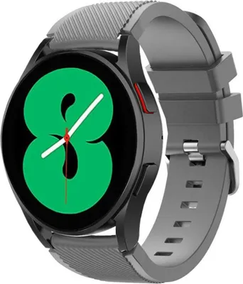 Produktbild von Strap-it Silikonarmband passend für Samsung Galaxy Watch 7 (40&44mm) / 6 (Classic) / 5 (Pro) / 4 (Classic) / FE / – grau