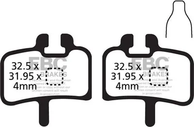 Immagine prodotto di CFA277 - Pastiglie per freni da bicicletta (organiche) EBC Brakes