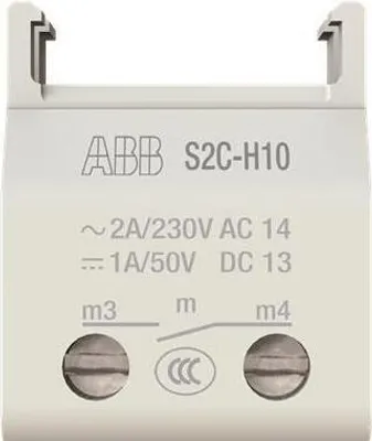Obrázek produktu pro Pomocný spínač, montovatelný 1NO, na M compact - Pomocný spínač pro modulární zařízení S2C-H10