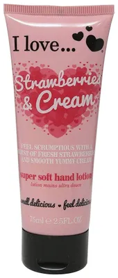 Image de I Love, Originals, Hydrating, Hand Lotion, Strawberries & Cream, 75 ml